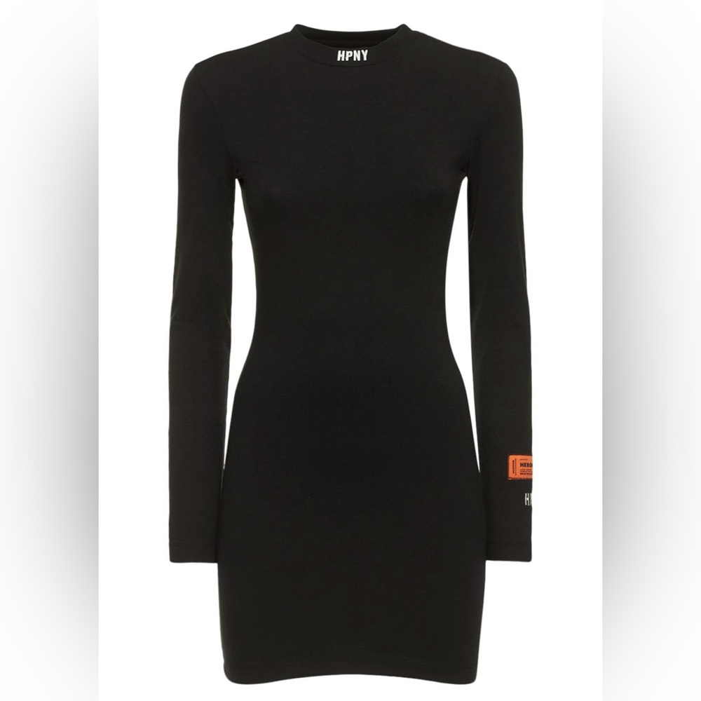 Heron Preston HPNY long sleeve black mini dress - Picture 2 of 2
